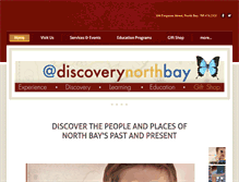 Tablet Screenshot of discoverynorthbay.com